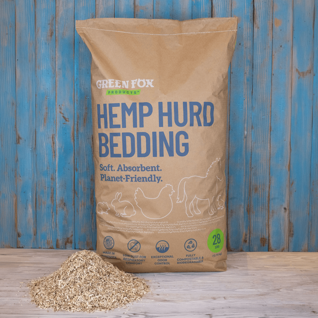 Hemp hurd animal bedding 
