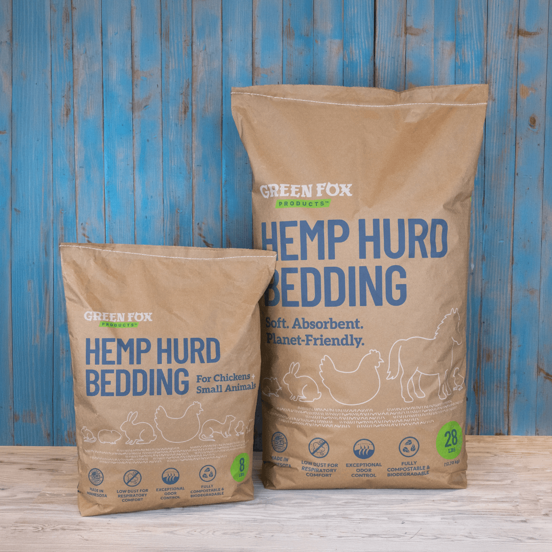 Hemp hurd animal bedding