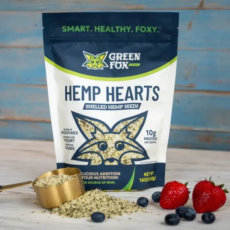 Hemp Hearts with Strawberries and Blueberries