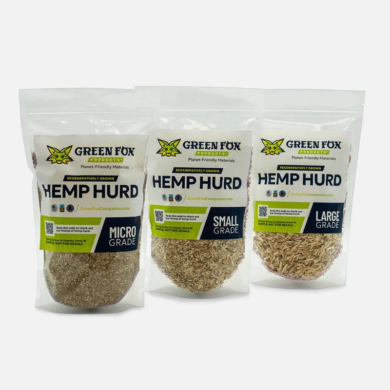 Green Fox Hemp Hurd Sample Trio