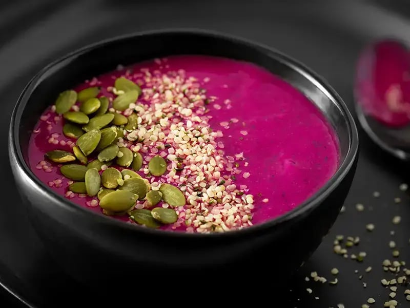 Hemp Heart and Dragon Fruit Smoothie Bowl