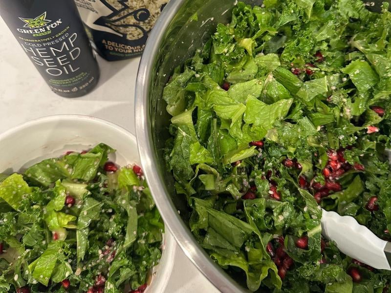 Hemp Seed Oil Caesar Salad