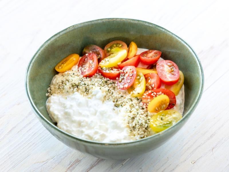 Hemp seed snack bowl