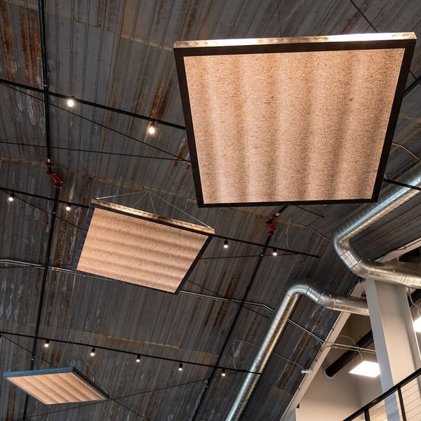 Hemp fiber acoustic panels