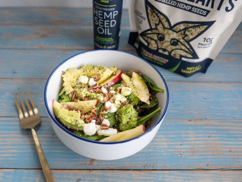 hemp seed oil spring salad recipe