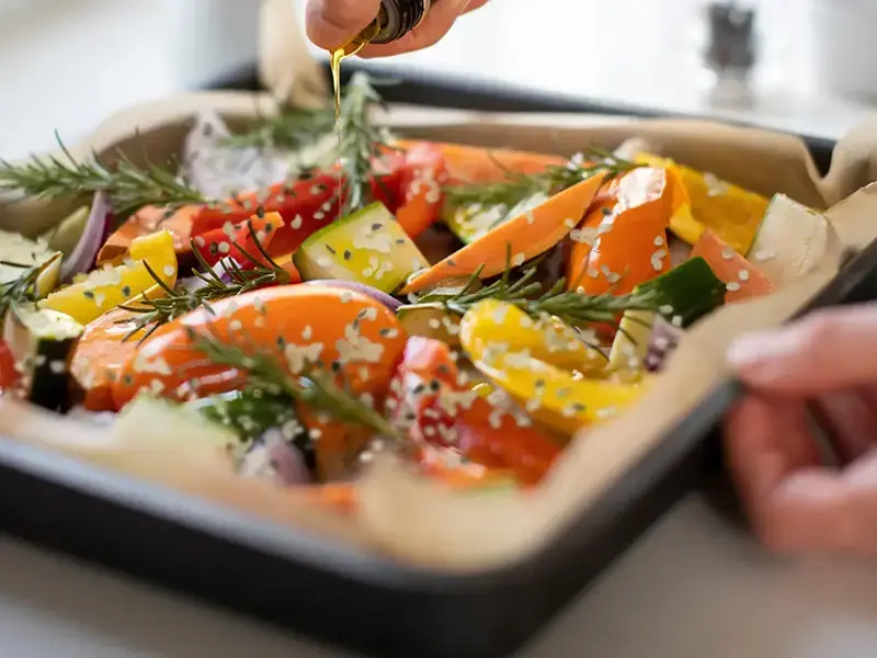 roasted vegetables with hemp seed oil recipe