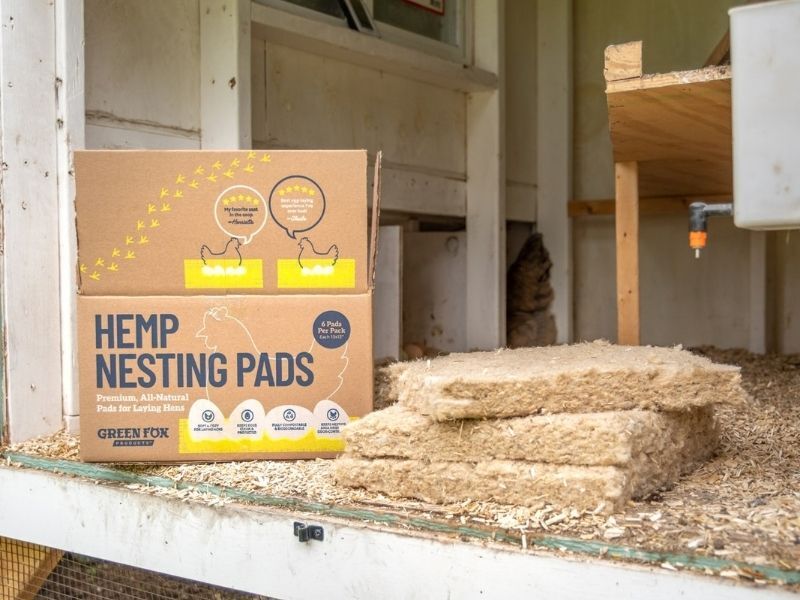 hemp nesting pads for chickens